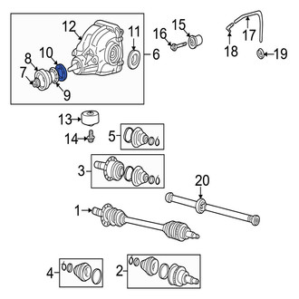 Jaguar OE - Rear Differential Pinion Seal