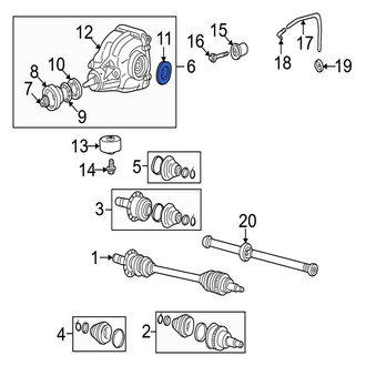 Jaguar OE - CV Axle Shaft Seal