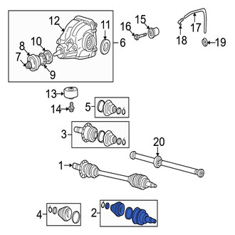 Jaguar OE - Rear Outer CV Joint