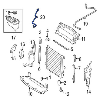 Jaguar OE - Engine Coolant Overflow Hose