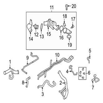 Jaguar OE - Cooling - Hoses & Pipes
