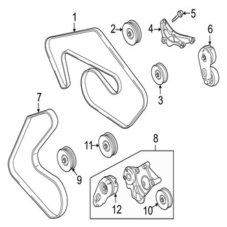 Jaguar OE - Cooling - Belts & Pulleys