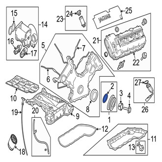 Jaguar OE - Engine Harmonic Balancer Seal