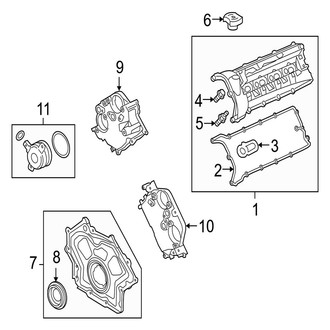 Jaguar OE - Engine - Valve & Timing Covers