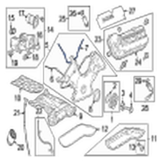 Jaguar OE - Lower Engine Timing Cover Gasket
