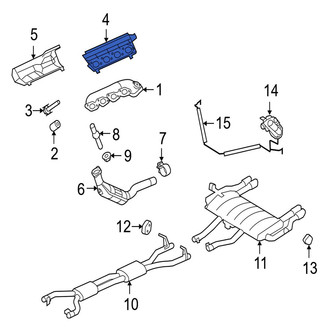 Jaguar OE - Right Exhaust Manifold Gasket