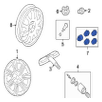 Jaguar OE - Wheel Lock Set