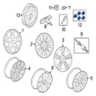 Jaguar OE - Wheel Lock Set
