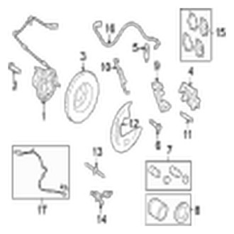 Jaguar OE - Front Suspension - Brake Components (With 355 mm Brakes)