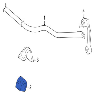 Jaguar OE - Front Suspension Stabilizer Bar Bushing