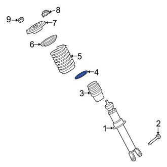 Jaguar OE - Front Lower Coil Spring Insulator