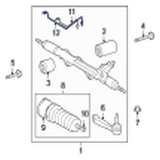 Jaguar OE - Front Power Steering Pressure Hose