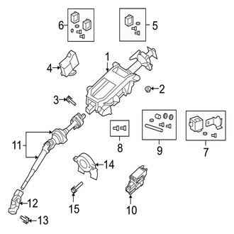 Jaguar OE - Steering Column Assembly
