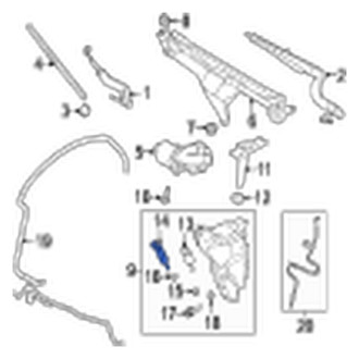 Jaguar OE - Windshield Washer Pump