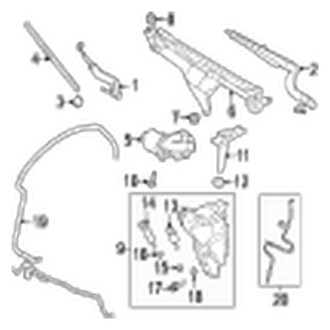 Jaguar OE - Windshield - Wiper & Washer Components
