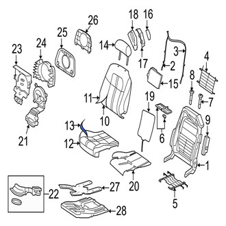 Jaguar OE - Front Left Seat Cover