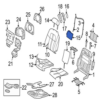 Jaguar OE - Seat Lumbar Support Cushion