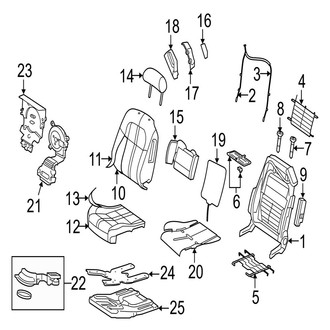 Jaguar OE - Seats & Tracks - Front Seat Components (Luxury Trim)