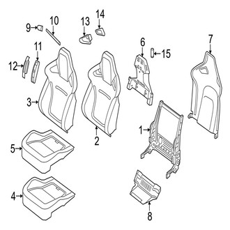 Jaguar OE - Seats & Tracks - Front Seat Components