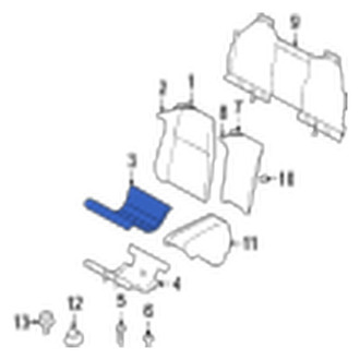 Jaguar OE - Front Left Seat Cover