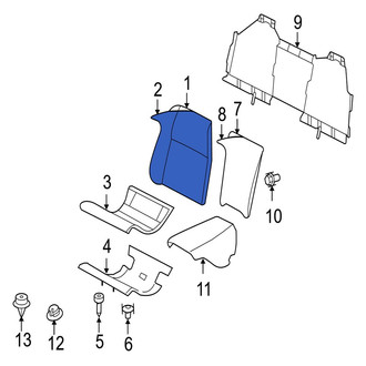 Jaguar OE - Rear Right Seat Back Cushion Cover