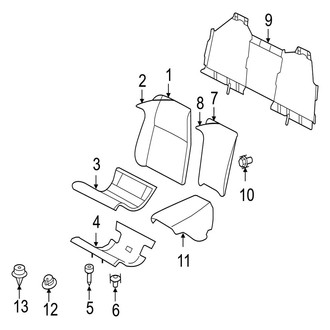 Jaguar OE - Seats & Tracks - Rear Seat (Luxury Trim)