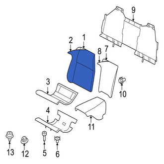 Jaguar OE - Rear Right Seat Back Cushion Cover