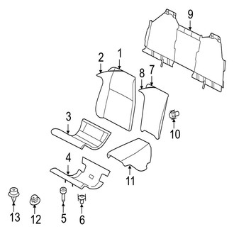 Jaguar OE - Seats & Tracks - Rear Seat