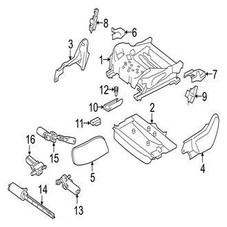 Jaguar OE - Seats & Tracks - Tracks & Components