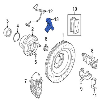 Jaguar OE - Rear ABS Wheel Speed Sensor