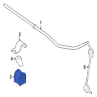 Jaguar OE - Front Suspension Stabilizer Bar Bushing
