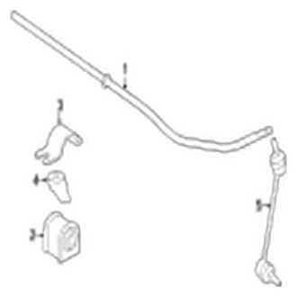 Jaguar OE - Rear Suspension - Stabilizer Bar & Components