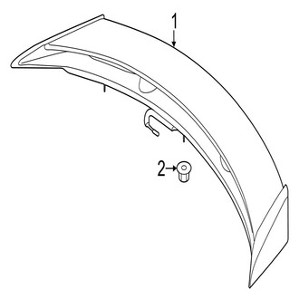 Jaguar OE - Lift Gate - Spoiler (Coupe)