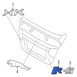 Jaguar OE - Rear Deck Lid Emblem