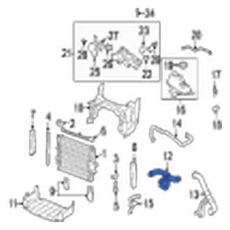 Jaguar OE - Upper Radiator Coolant Hose