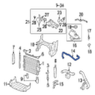 Jaguar OE - Upper Radiator Coolant Hose