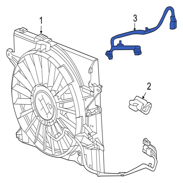 Engine Cooling Fan Motor Wiring Harness