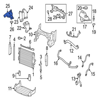 Jaguar OE - Engine Coolant Outlet Flange