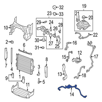 Jaguar OE - Upper Radiator Coolant Hose