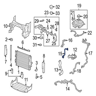 Jaguar OE - HVAC Heater Hose