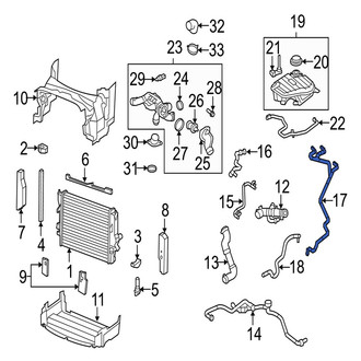 Jaguar OE - Upper Radiator Coolant Hose