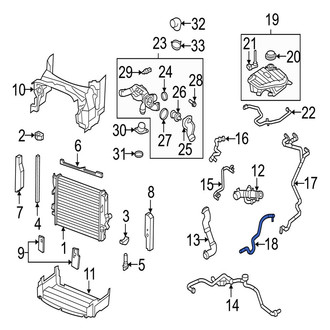 Jaguar OE - Engine Coolant Overflow Hose