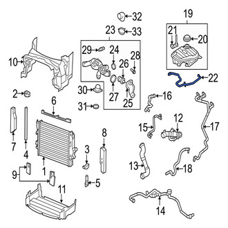 Jaguar OE - Engine Coolant Overflow Hose