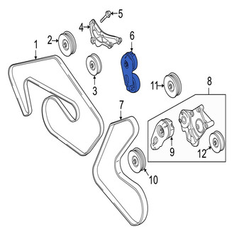 Jaguar OE - Accessory Drive Belt Tensioner Assembly