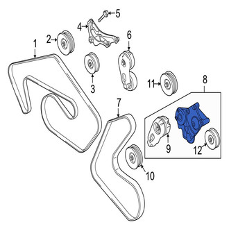 Jaguar OE - Accessory Drive Belt Tensioner Assembly