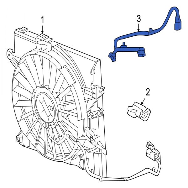 Engine Cooling Fan Motor Wiring Harness