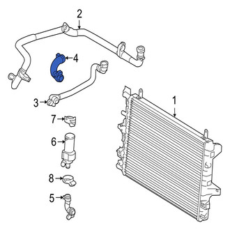 Jaguar OE - Upper Radiator Coolant Hose