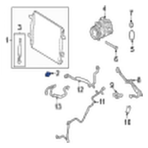 A/C Condenser Mount Bolt