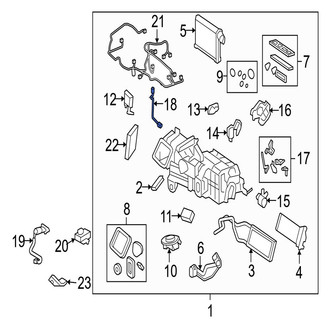Jaguar OE - A/C Evaporator Temperature Sensor