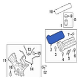 Jaguar OE - Right Engine Valve Cover Gasket